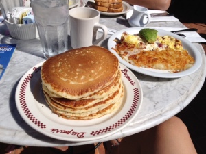 Possibly the best pancakes in the world: Farmer's Market on 3rd, LA.